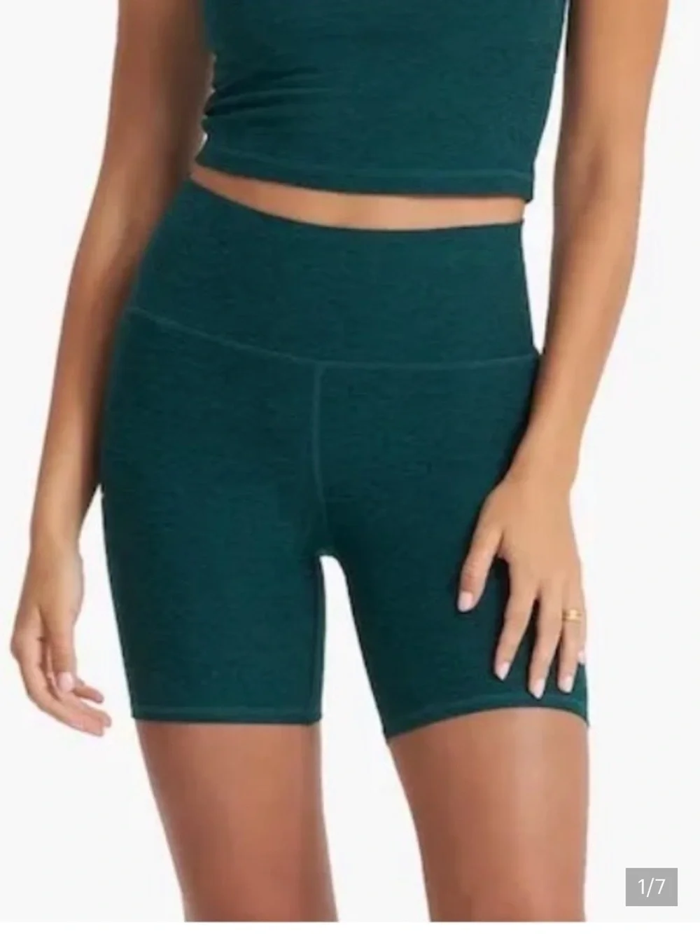 Vuori Clean Elevation Shorty Jade Heather Sz L